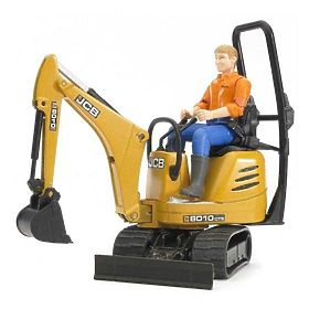 Bruder LAND ROVER + szállító, JCB mini kotrógép