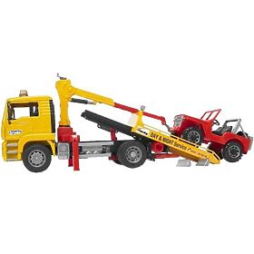 Bruder MAN teherautó vontató és Jeep, Bruder