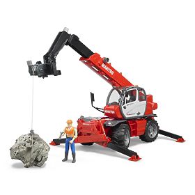 Bruder Manitou MRT 2150 teleszkópos rakodógép tartozékokkal