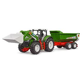 Bruder ROADMAX traktor homlokrakodóval és pótkocsival