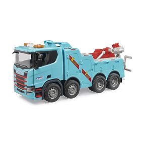 Bruder Scania Super 560R Mentő- és vontató jármű hanggal és fénnyel