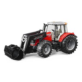 Bruder Traktor MASSEY FERGUSON 7624 homlokrakodóval