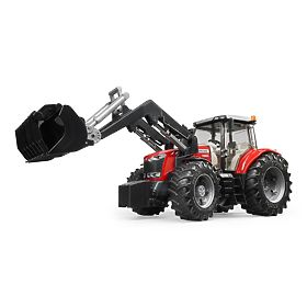 Bruder Traktor MASSEY FERGUSON 7624 homlokrakodóval