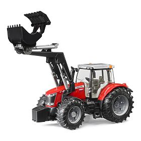 Bruder Traktor MASSEY FERGUSON 7624 homlokrakodóval