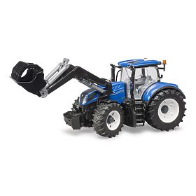 Bruder Traktor NEW HOLLAND T7.315 homlokrakodóval, Bruder