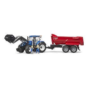 Bruder Traktor NEW HOLLAND T7.315 homlokrakodóval
