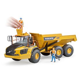 Bruder Volvo A60H csuklós dömper 1:16 méretarányban