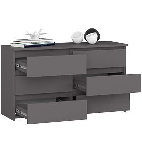 CL100 6SZ PK SZÜRKE KOMÓD