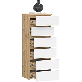 CL6 PK KOMÓD ARTISAN TÖLGY / FEHÉR