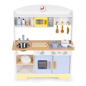 Gyermek konyha sütő mosógép mikrohullámú sütő 12 kiegészítő ECOTOYS, EcoToys