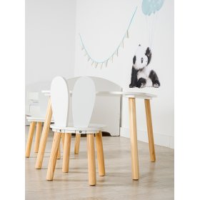 Ourbaby - Gyerek asztal és szék nyúlfüllel, SENDA