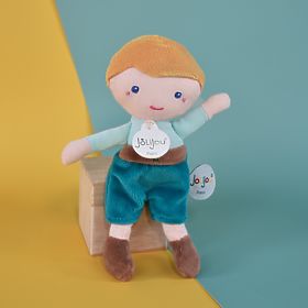 Doudou Jolijou Jules baba 16 cm zöld, Doudou Jolijou Paris
