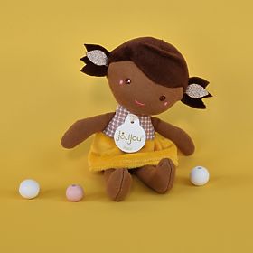 Doudou Jolijou Léna baba 16 cm sárga, Doudou Jolijou Paris