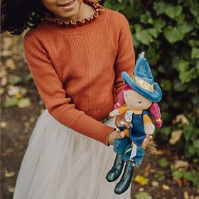 Doudou Jolijou Textil babák Boszorkány 24 cm, Doudou Jolijou Paris