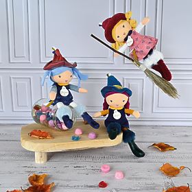Doudou Jolijou Textil babák Boszorkány 24 cm, Doudou Jolijou Paris