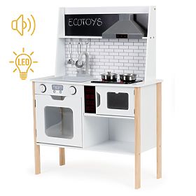 Fa konyha gyerekeknek + hangok és fények ECOTOYS, EcoToys