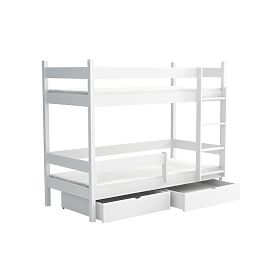 Elegáns emeletes ágy - fehér