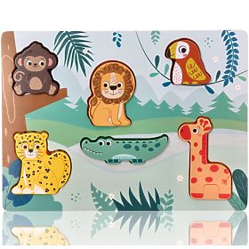 Érintős 3D Safari Állatok Kirakó