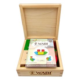 Fa-mágneses WABI kockák, 20 elem