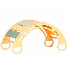 Fa Montessori fa hinta - természetes színű, színes lécekkel, Ourbaby®