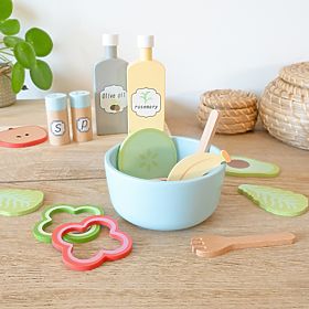 Fából készült étel - vágás - Zöldség saláta, Ourbaby®