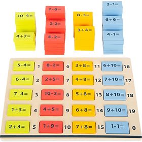 Fából készült matematikai asztal