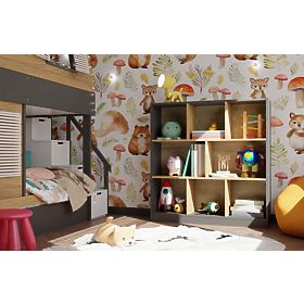 Fiesta 8P ANTRACIT TÖLGY ARTISAN POLC