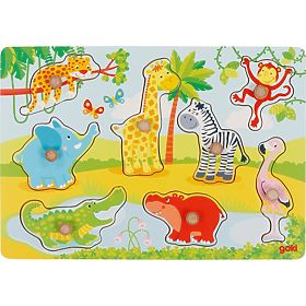Fogantyús puzzle, afrikai állatok