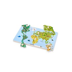 Fogantyús puzzle világtérkép