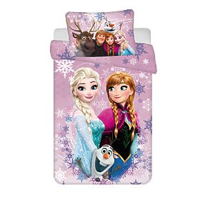 Gyermek ágynemű Frozen 'Purple 05' baba 100x135 cm + 40x60 cm, Frozen