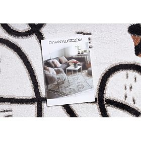 FUN Game gyerekszőnyeg, játékos, krém színű láma, F.H.Kabis