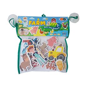 Fürdőszobai matricák farm témában