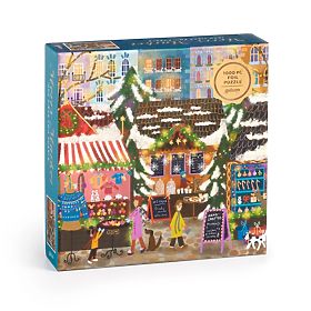 Galison Fólia puzzle Joy Laforme Karácsonyi vásár 1000 darab