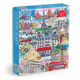 Galison Puzzle Világ városai Michael Storrings 1000 darab