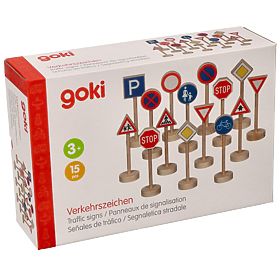 GOKI - fa fából készült oktatási közlekedési táblák