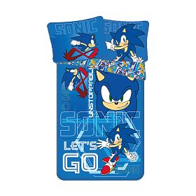 Gyerek ágynemű Sonic 'Let's go' 140x200 cm + 70x90 cm