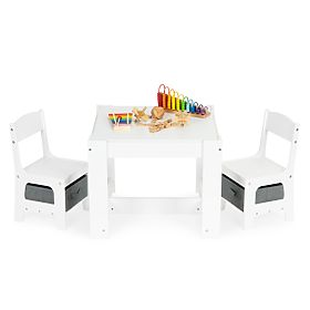 Gyerek fa asztal és szék szett ECOTOYS, EcoToys