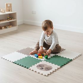 Habpuzzle 9 darab - lajhár és szivárvány