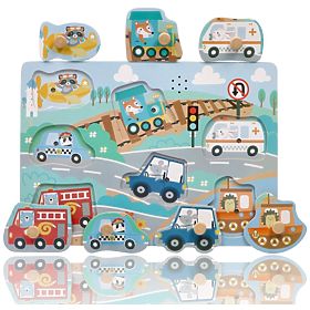 Hangos puzzle Járművek