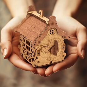 iDventure 3D fa puzzle rejtvény Boldog új évet, iDventure