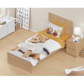 Gyermek ágynemű 140x200 cm + 70x90 cm Cica, Faro