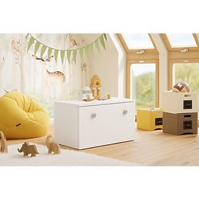 Inga játéktároló láda - szürke fogantyú