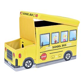 Játék tárolódoboz Sárga Busz