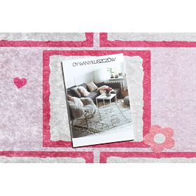 JUNIOR 51828.802 mosó szőnyeg ugró, balerina gyerekeknek csúszásmentes - rózsaszín, F.H.Kabis