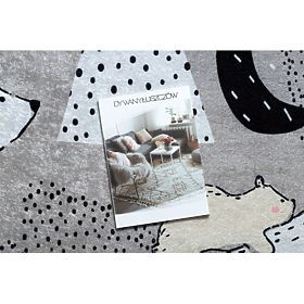 JUNIOR 51974.802 mosó szőnyeg Medvék, állatok gyerekeknek csúszásmentes - szürke, F.H.Kabis