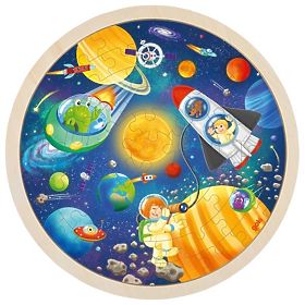 Kerek puzzle Világűr