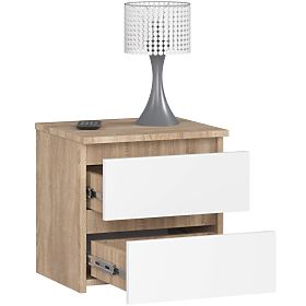 KOMÓD CL2 2SZ CLP PK TÖLGY SONOMA / FEHÉR