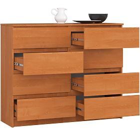 KOMÓD K 120 cm 8 FIÓK PK ÉGER