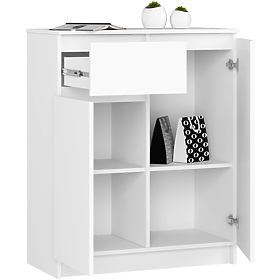 KOMÓD K80 2D 1SZ CLP PK FEHÉR