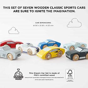 Le Toy Van Fa sportautó készlet, Le Toy Van
